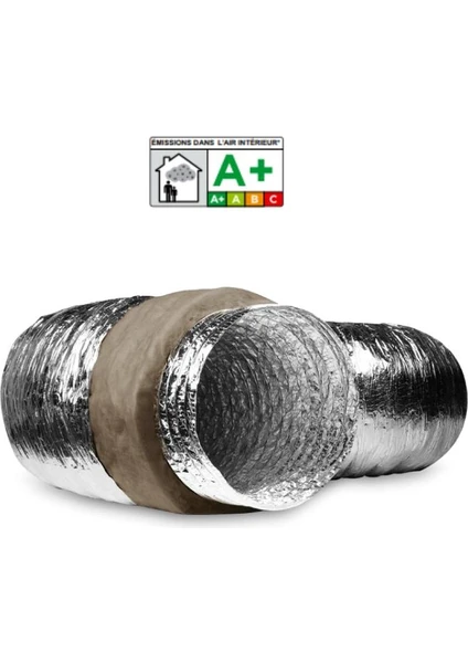 203 mm Afs Ses ve Isı Izolasyonlu 10 mt Aluminyum Flexible Hava Kanalı SONOAFS-ALU.70B Ecosoft