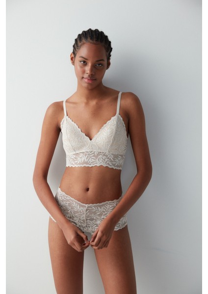 Alessa Dantelli Bej Sütyen