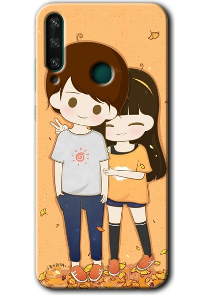 Huawei Y6P Kılıf Hd Desen Baskılı Arka Kapak - Şıpsevdi Çift