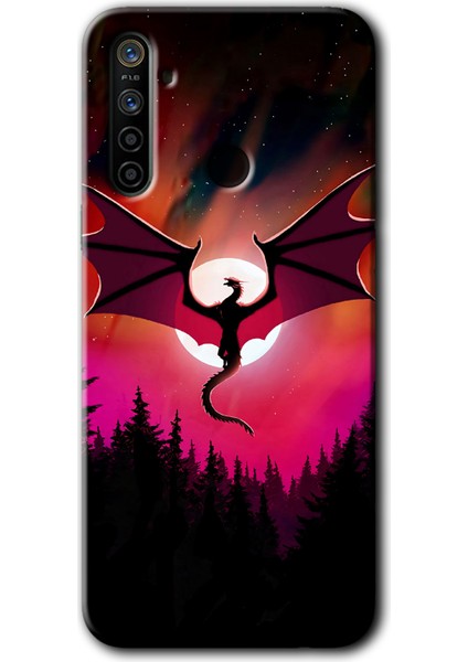 Realme 6i Kılıf Hd Desen Baskılı Arka Kapak - Dragon Night