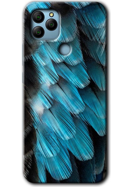General Mobile Gm 21 Kılıf Hd Desen Baskılı Arka Kapak + Esnek Nano Cam - 9d Tüyler