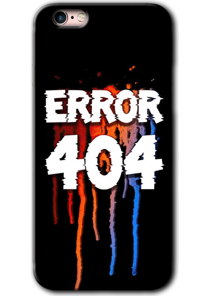 iPhone 6s Kılıf Hd Desen Baskılı Arka Kapak + Kırılmaz Cam - 404 Error