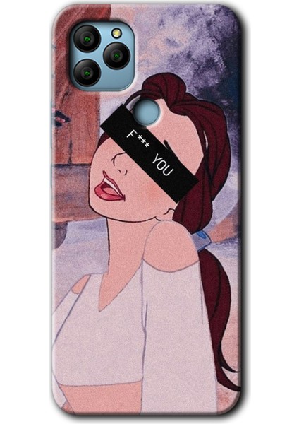 General Mobile Gm 22 Plus Kılıf Hd Desen Baskılı Arka Kapak + Esnek Nano Cam - Bad Girl