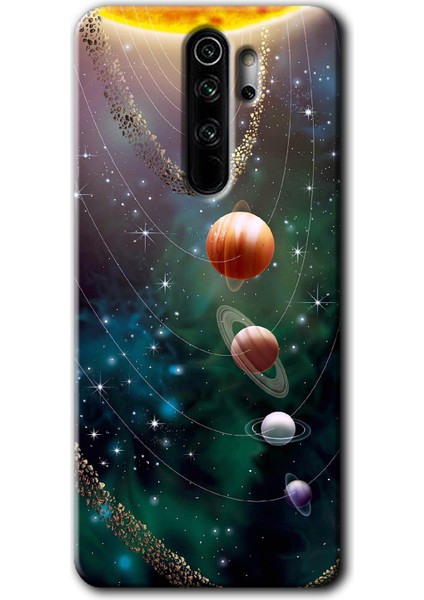 Redmi Note 8 Pro Kılıf Hd Desen Baskılı Arka Kapak - Cosmos