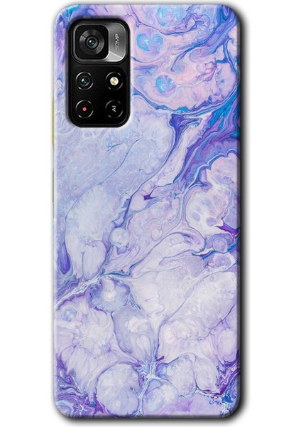 Poco M4 Pro 5g Kılıf Hd Desen Baskılı Arka Kapak - Spots Lilac