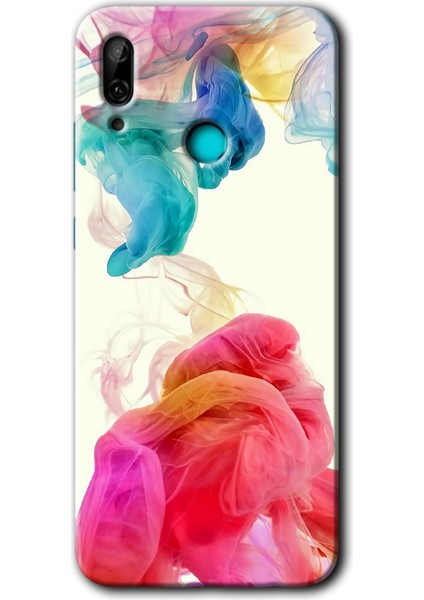 Huawei P Smart 2019 Kılıf Hd Desen Baskılı Arka Kapak - Gökkuşağı Color