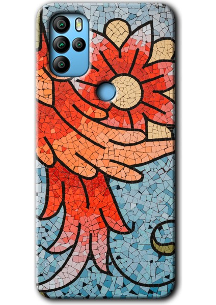 General Mobile Gm 21 Pro Kılıf Hd Desen Baskılı Arka Kapak - Mozaik Çiçek