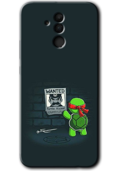 Huawei Mate 20 Lite Kılıf Hd Desen Baskılı Arka Kapak - Kaplumbağa Avcısı