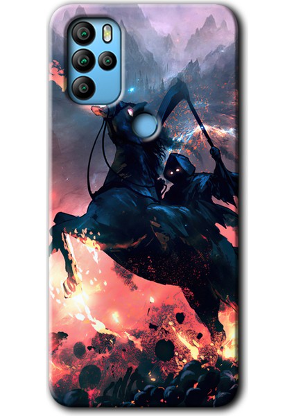 General Mobile Gm 21 Pro Kılıf Hd Desen Baskılı Arka Kapak + Kırılmaz Cam - Bloodhorne