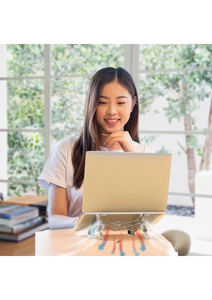 Ayarlanabilir Dizüstü Destek Tabanı Tamamen Katlanabilir Taşınabilir Laptop Yükseltici (3791)
