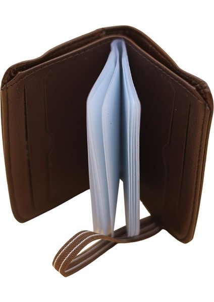Mkm 099038 Vinleks Kartlıklı Cüzdan - Desen-05 - Kahve -93