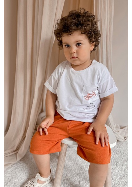 Unisex Oversize Yazlık Şortlu Basic Takım