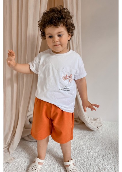 Unisex Oversize Yazlık Şortlu Basic Takım