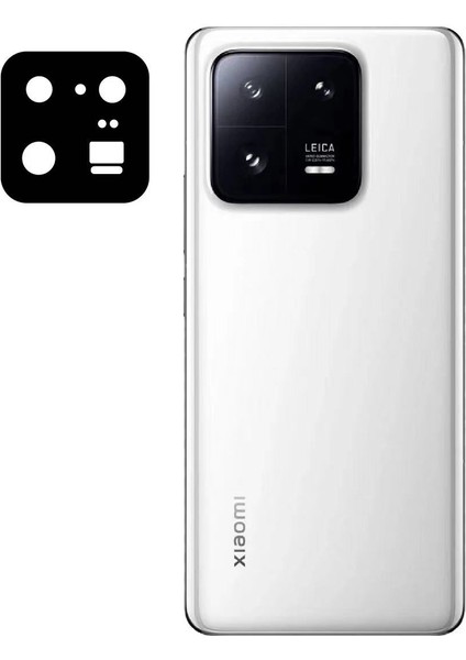 - Xiaomi Mi 13 Pro - Kamera Lens Koruyucu 3D Kamera Camı