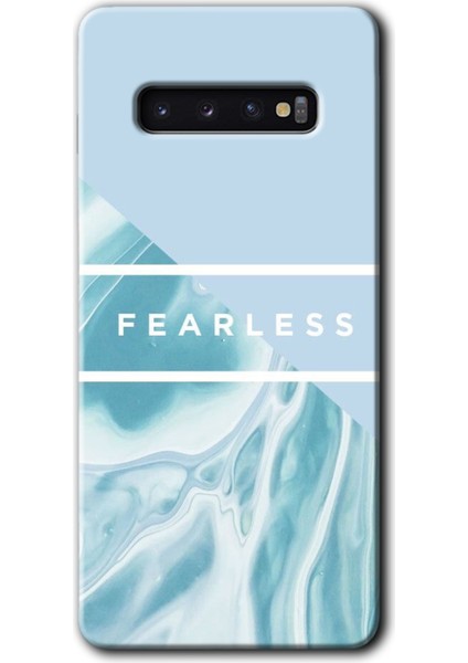 Galaxy S10 Kılıf Hd Desen Baskılı Arka Kapak + Esnek Nano Cam - Fearless