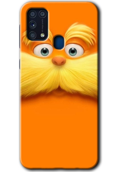 Galaxy M31 Kılıf Hd Desen Baskılı Arka Kapak + Esnek Nano Cam - Garfield