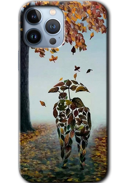 Apple iPhone 13 Pro Kılıf Hd Desen Baskılı Arka Kapak + Kırılmaz Cam - Doğadan Aşk