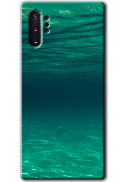 Galaxy Note 10 Plus Kılıf Hd Desen Baskılı Arka Kapak + Kırılmaz Cam - Derin Deniz