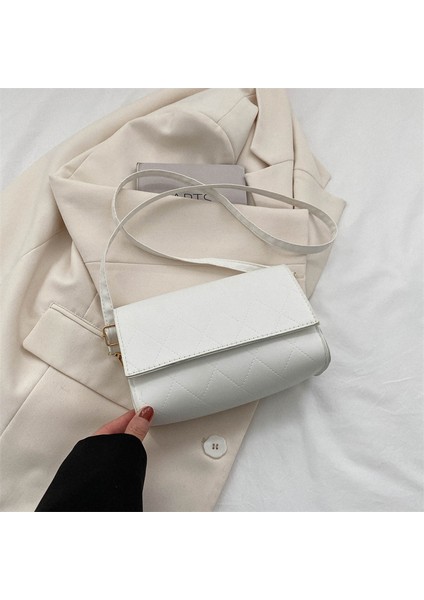 Düz Renk Omuz Çapraz Askılı Çanta (Yurt Dışından)