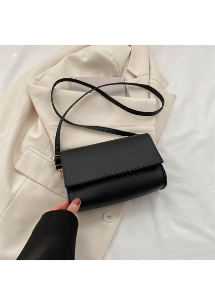 Düz Renk Omuz Çapraz Askılı Çanta (Yurt Dışından)