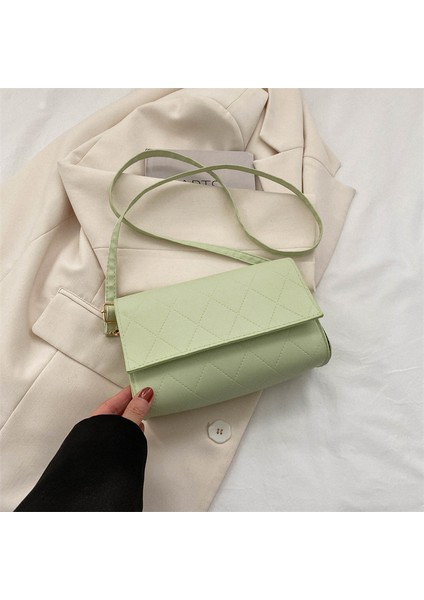 Düz Renk Omuz Çapraz Askılı Çanta (Yurt Dışından)