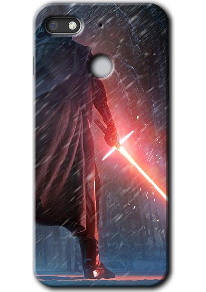 General Mobile Gm 8 Go Kılıf Hd Desen Baskılı Arka Kapak + Esnek Nano Cam - Kylo Ren