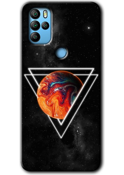 Omix X500 Kılıf Hd Desen Baskılı Arka Kapak + Kırılmaz Cam - Kızıl Gezegen