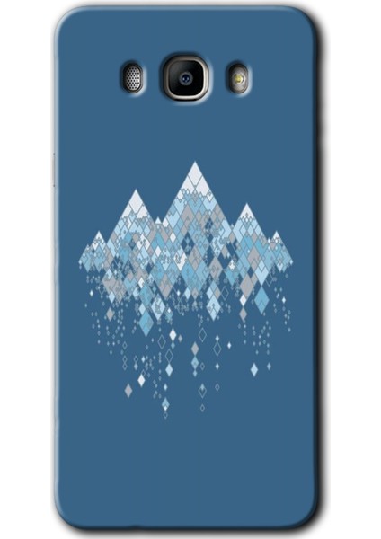 Galaxy J7 2016 Kılıf Hd Desen Baskılı Arka Kapak + Kırılmaz Cam - Iceberg