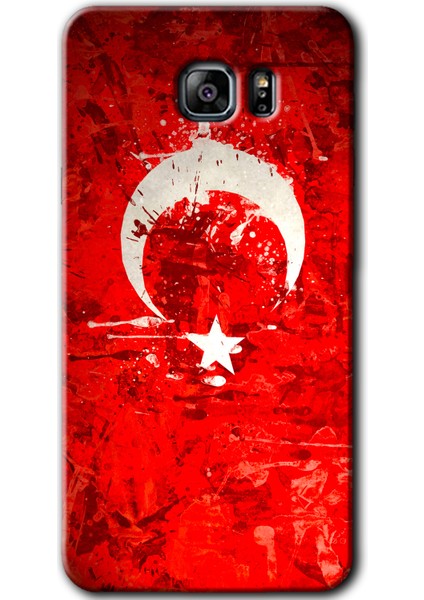 Galaxy Note 5 Kılıf Hd Desen Baskılı Arka Kapak + Kırılmaz Cam - Albayrak 2