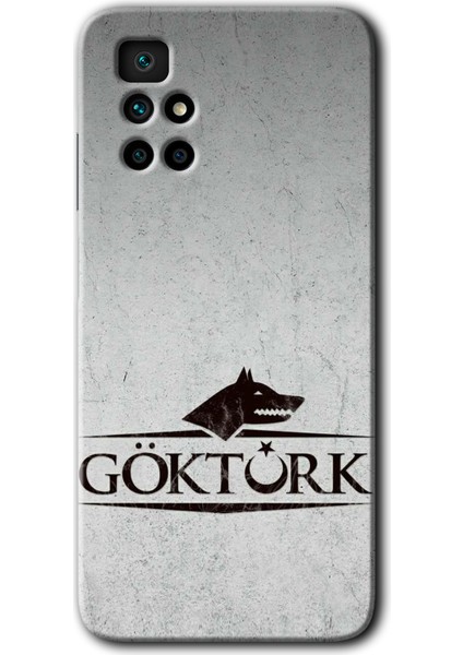 Redmi 10 Kılıf Hd Desen Baskılı Arka Kapak + Kırılmaz Cam - Göktürk