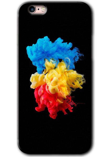 Apple iPhone 6s Kılıf Hd Desen Baskılı Arka Kapak + Kırılmaz Cam - Black 1