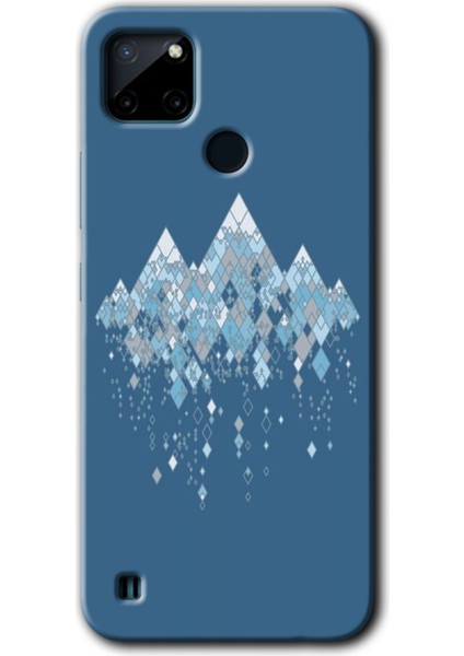 Realme C21 Kılıf Hd Desen Baskılı Arka Kapak + Kırılmaz Cam - Iceberg
