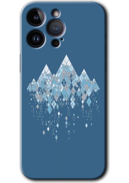 iPhone 14 Pro Kılıf Hd Desen Baskılı Arka Kapak + Kırılmaz Cam - Iceberg
