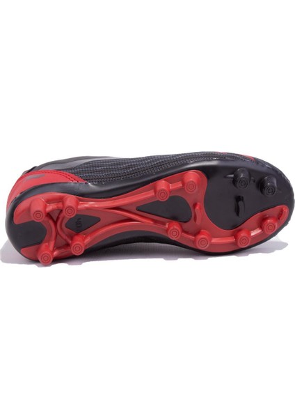 25850 Siyah Kırmızı Krampon Erkek Futbol Ayakkabı fırsatları