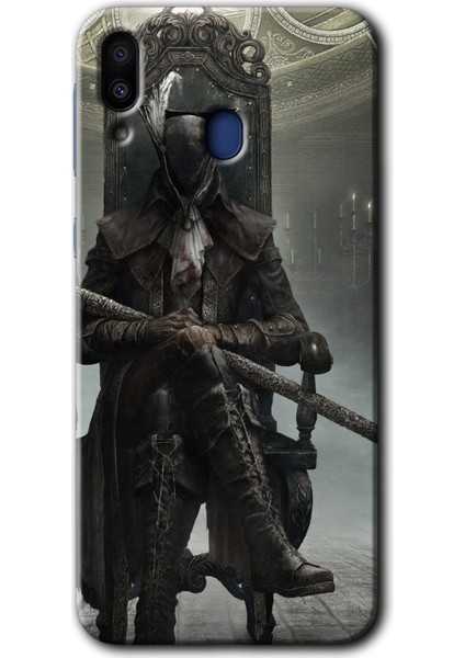 Galaxy M20 Kılıf Hd Desen Baskılı Arka Kapak - Bloodborne Hunters