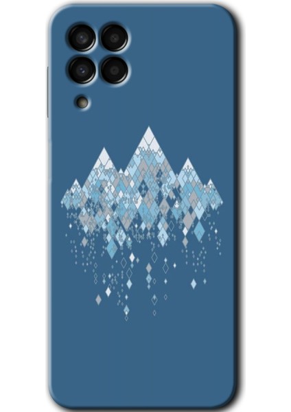 Galaxy M33 Kılıf Hd Desen Baskılı Arka Kapak + Esnek Nano Cam - Iceberg