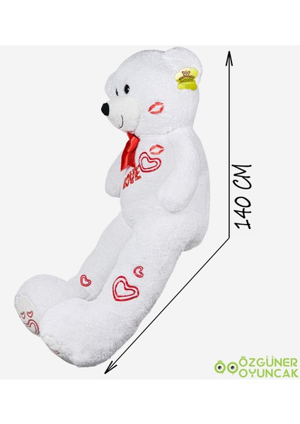 Sevgililer Günü 140 cm Baskılı Sevimli Peluş Ayıcık modelleri