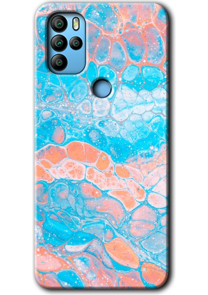 Omix X500 Kılıf Hd Desen Baskılı Arka Kapak + Kırılmaz Cam - Bubbles 1