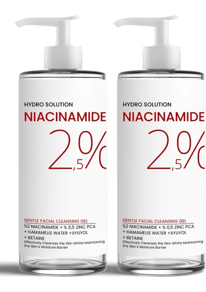 Procsın Hydro Solutıon %2 Niacinamide + %0,5 Zinc Pca 2'li Temizleme Jeli Paketi 200 ml X2