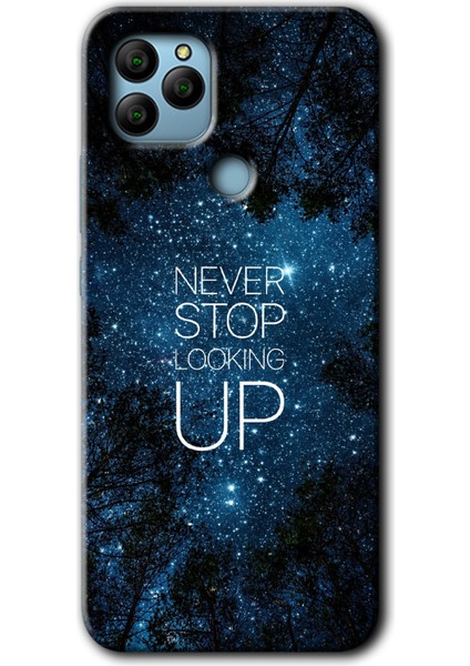 General Mobile Gm 22 Plus Kılıf Hd Desen Baskılı Arka Kapak + Esnek Nano Cam - Stars Wallpaper