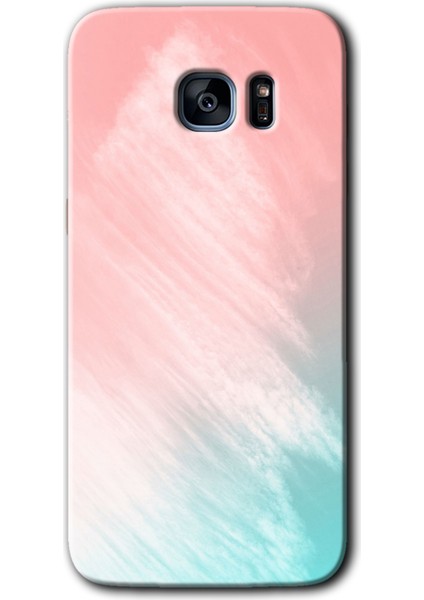 Galaxy S7 Edge Kılıf Hd Desen Baskılı Arka Kapak + Kırılmaz Cam - Art Design 25