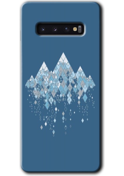 Galaxy S10 Kılıf Hd Desen Baskılı Arka Kapak + Kırılmaz Cam - Iceberg