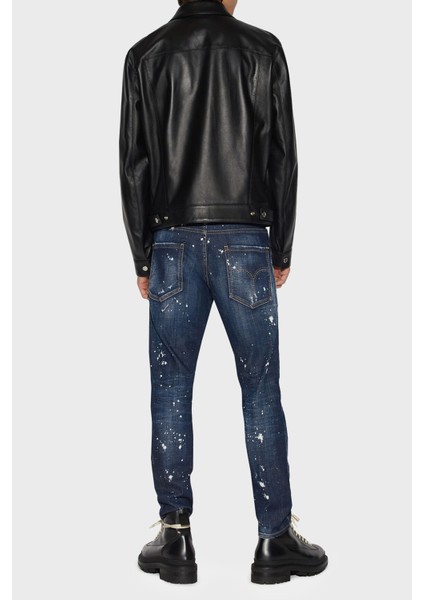 Skater Streç Pamuklu Normal Bel Slim Fit Jeans Erkek Kot Pantolon S74LB1232 S30342 470