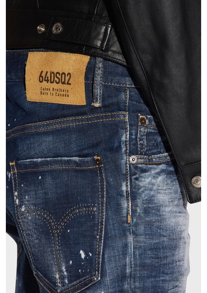 Skater Streç Pamuklu Normal Bel Slim Fit Jeans Erkek Kot Pantolon S74LB1232 S30342 470