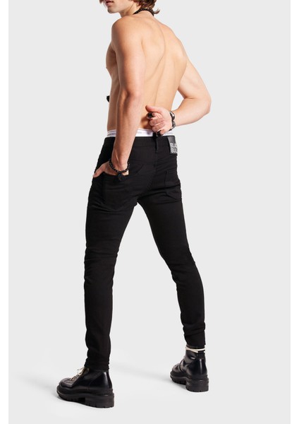 Skater Streç Pamuklu Normal Bel Slim Fit Jeans Erkek Kot Pantolon S74LB1282 S30730 900