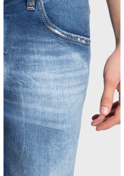 Skater Streç Pamuklu Normal Bel Slim Fit Jeans Erkek Kot Pantolon S71LB1223 S30663 470