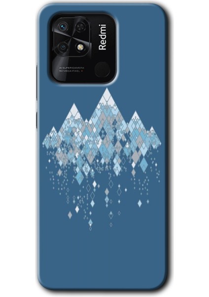 Redmi 10C Kılıf Hd Desen Baskılı Arka Kapak + Esnek Nano Cam - Iceberg