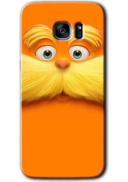 Galaxy S7 Edge Kılıf Hd Desen Baskılı Arka Kapak + Kırılmaz Cam - Garfield