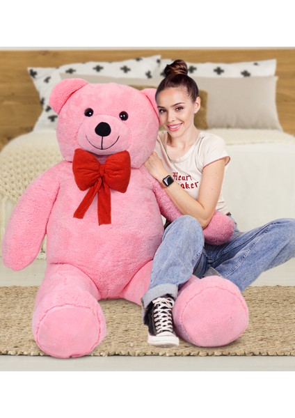 Özgüner 140 cm Kırmızı Papyonlu AYICIK(%100 Yerli)