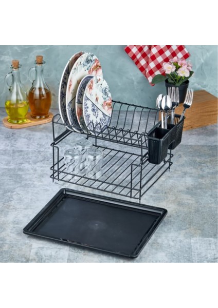 Metal 2 Katlı Tabaklık Siyah Kb010 Ckr2925 fiyatları